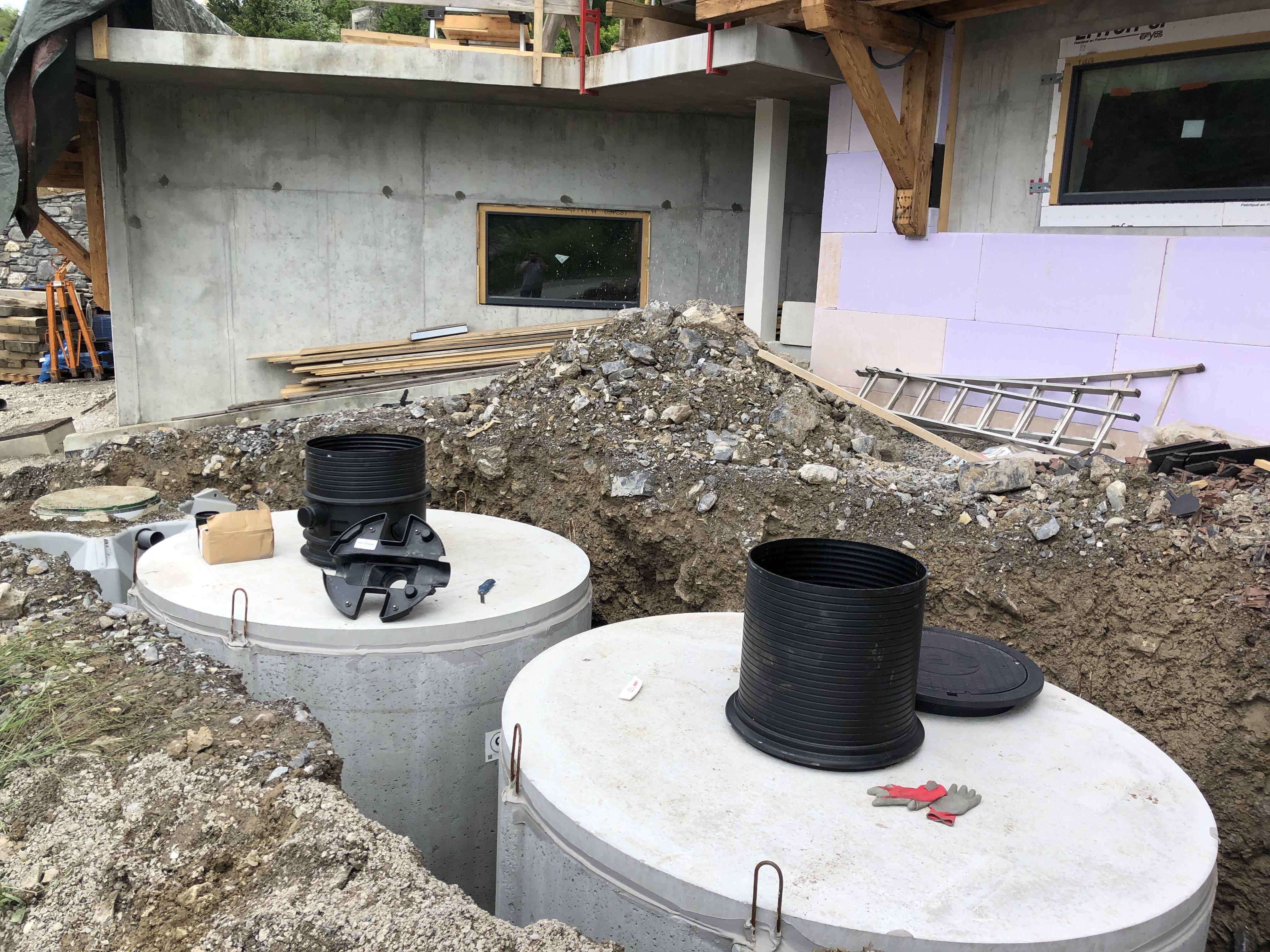 Récupération d'eau de pluie, cuve béton eau de pluie rhône alpes