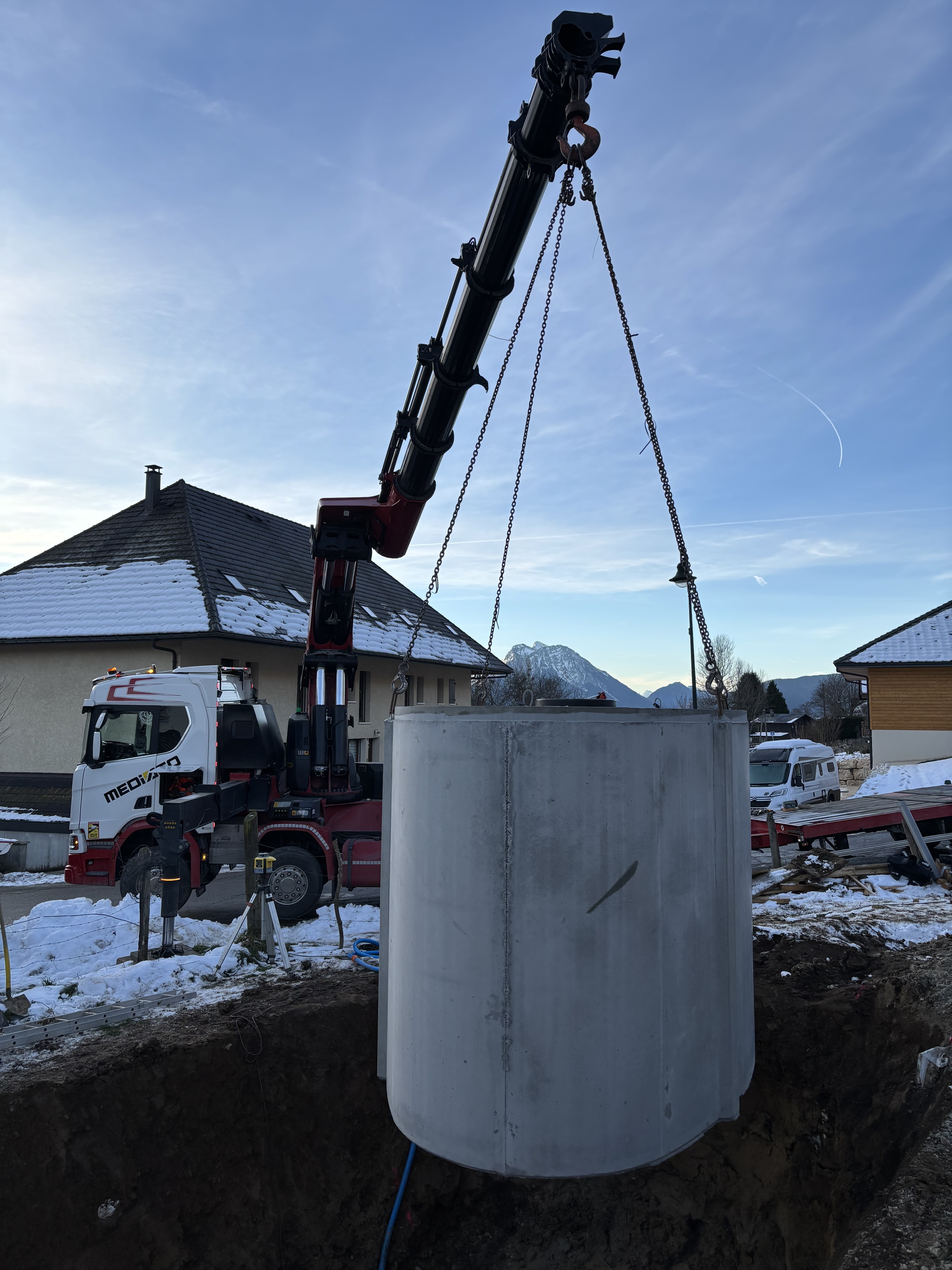 Cuve béton 15000 litres à LESCHAUX 74320